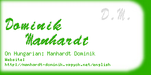 dominik manhardt business card